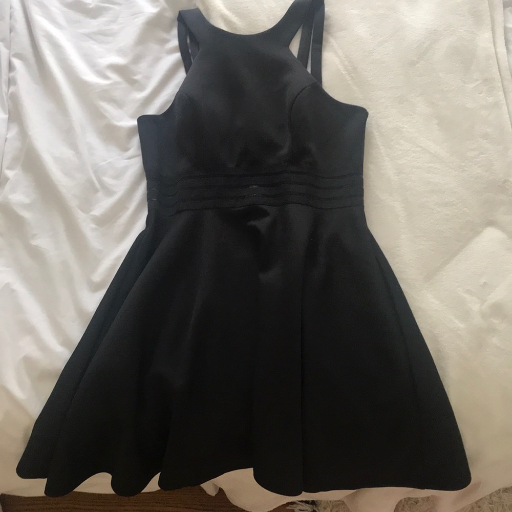 black cocktail dress
